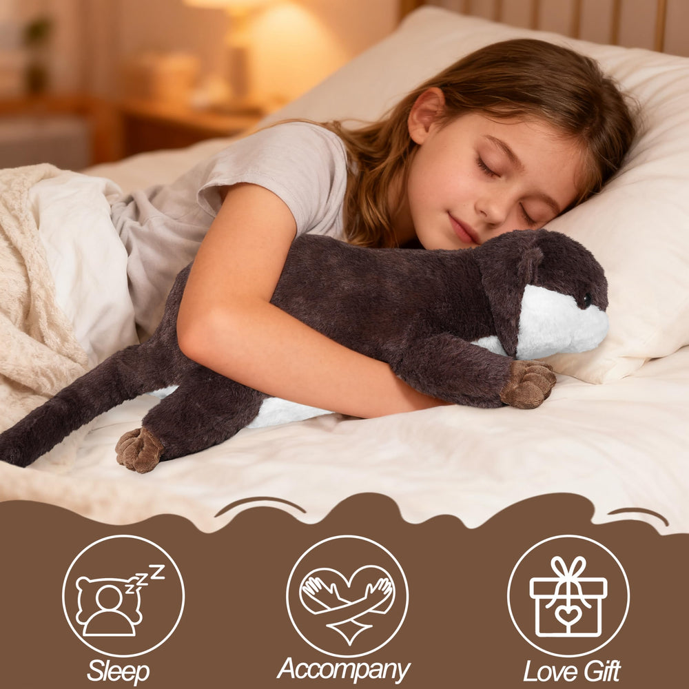 CSVBTRF weighted otter plush provides cozy 4.1 lb support.