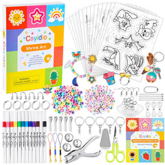Csyidio shrink art kit cover showcasing all-in-one beginner set for DIY crafts.
