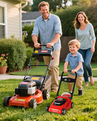 CT SPORTS Kids Lawn Mower requiring no batteries for mess-free fun