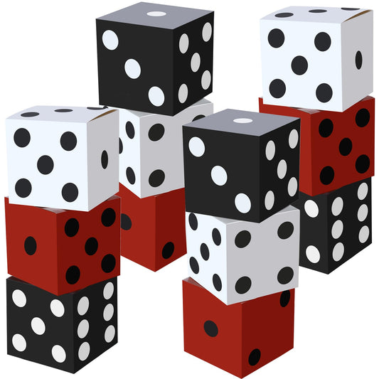 Ctosree red 11-inch casino dice box as a bold party centerpiece