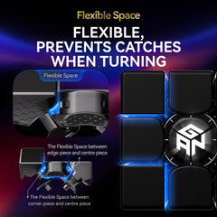 CuberShop GAN16 MagLev MAX honeycomb contact points reduce friction and wear.