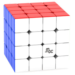 CuberShop YJ MGC 4x4 magnetic stickerless cube side view showing smooth turning.