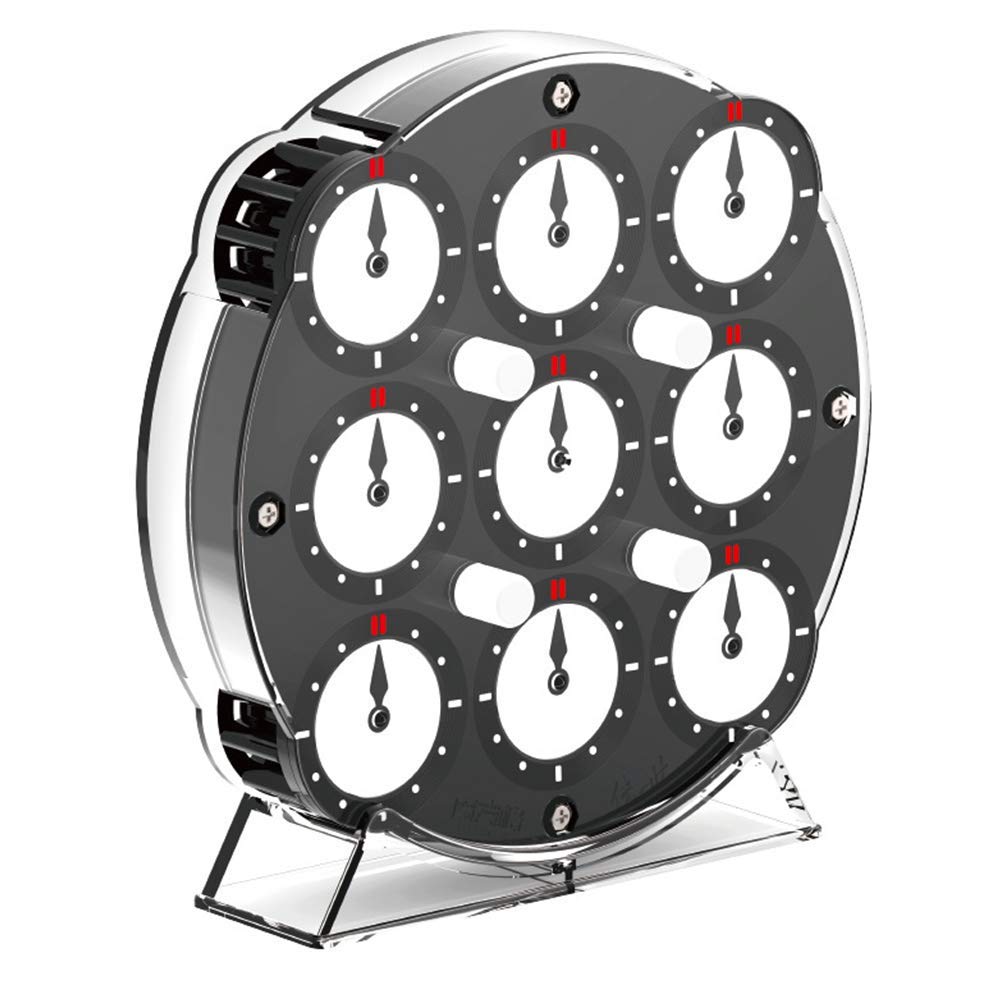 CuberSpeed QY magnetic clock puzzle side view showing rounded wheels