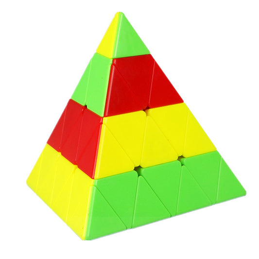 CuberSpeed QY Toys 4x4 Pyramid stickerless cube for smooth, fast practice