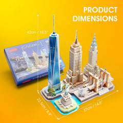CubicFun New York Cityline instruction manual guides quick, beginner-friendly assembly.