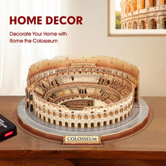 CubicFun Colosseum assembly interlocking pieces promotes hands-on focus during creative play.
