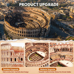 CubicFun Colosseum detailed facade close-up highlights authentic textures and craftsmanship.