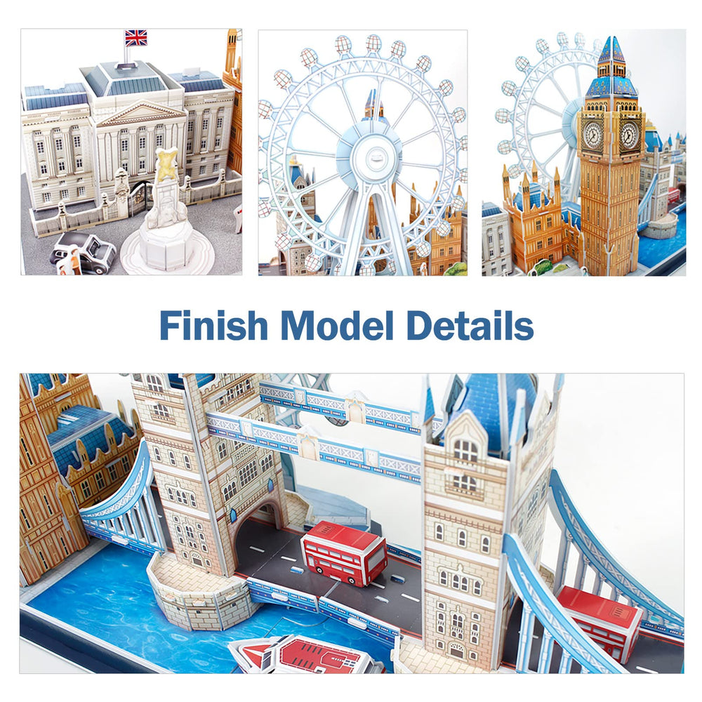 CubicFun London City 3D puzzle: Assembled model ready for stylish room display