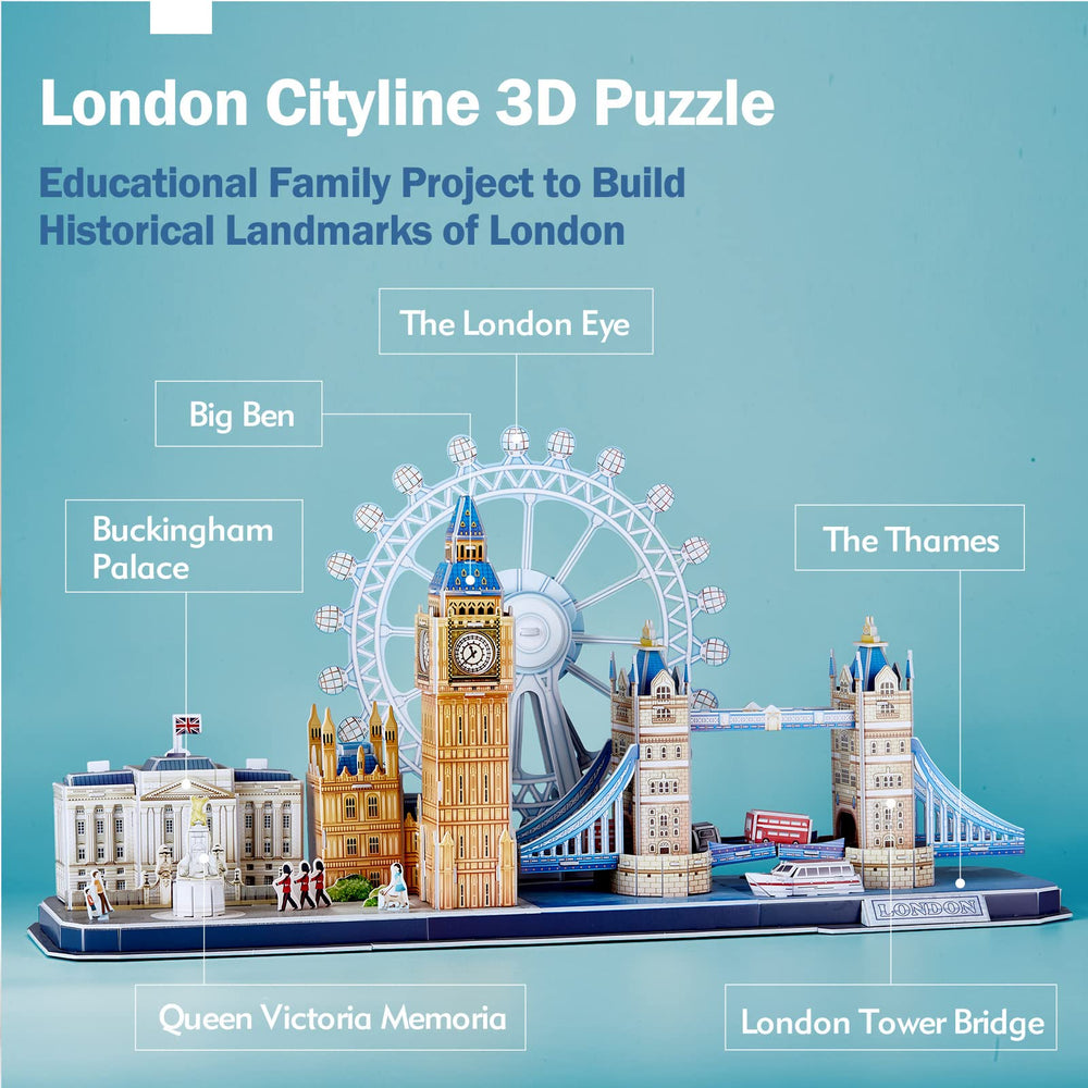CubicFun London City 3D puzzle: Big Ben finish enhances focus and patience