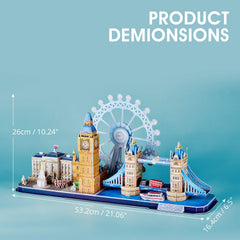 CubicFun London Cityline River Thames 3D puzzle offers a scenic, educational project.