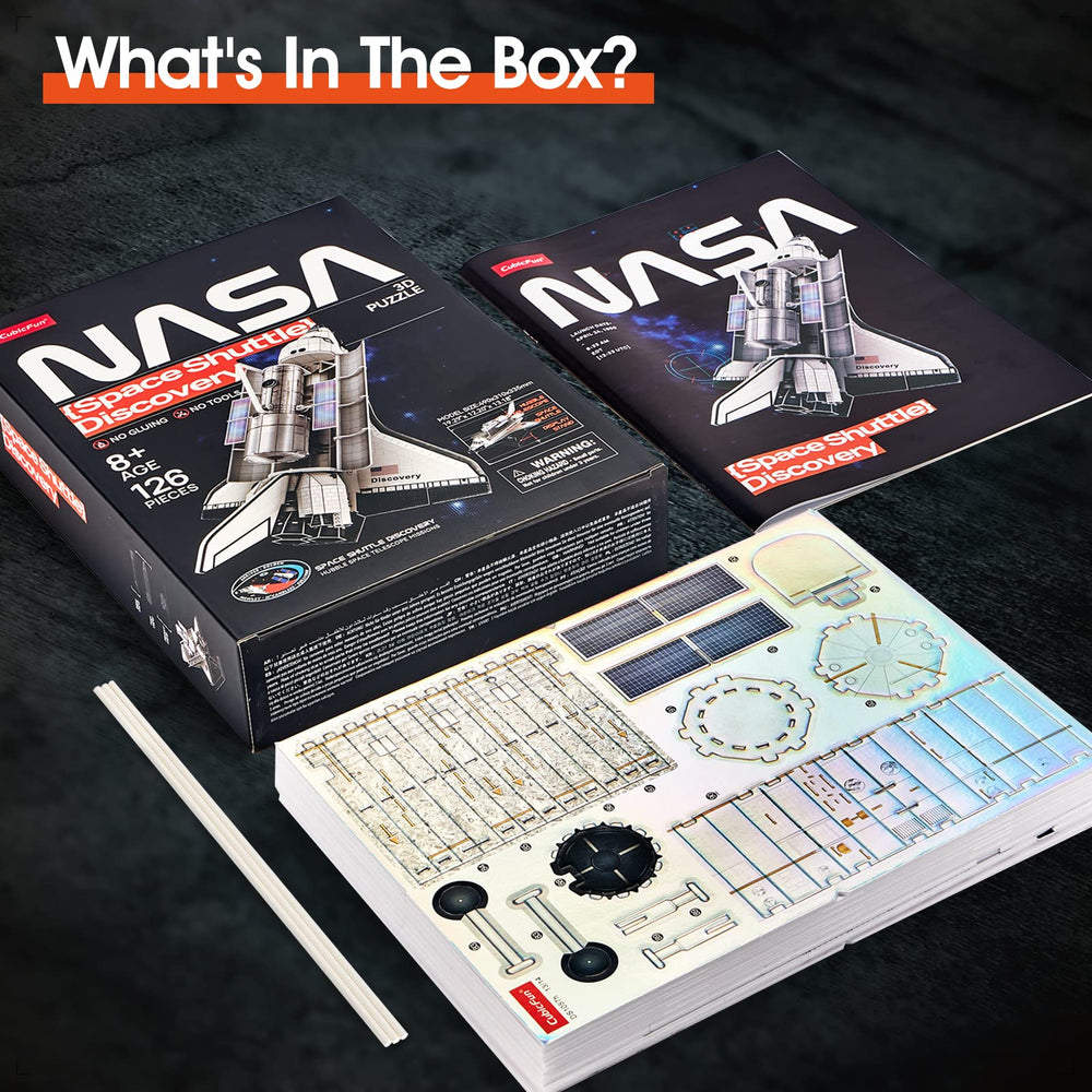 CubicFun NASA Space Shuttle Discovery gift-ready packaging for space lovers