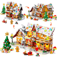 CUBIMANA gingerbread house front view for festive display and family gathering