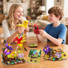 CUBIMANA canary with botanical setting shows vibrant color and decorative charm