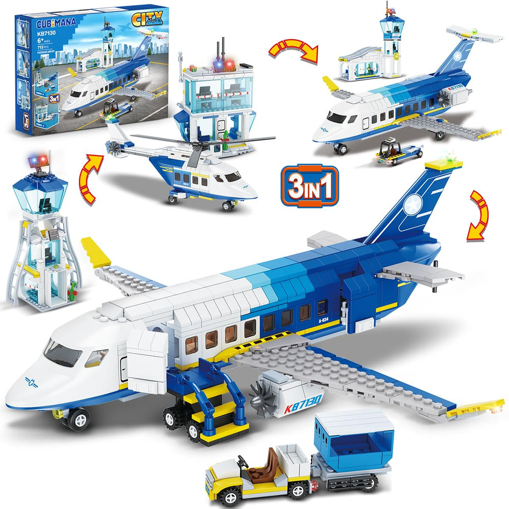 CUBIMANA city airport terminal assembly view encourages imaginative play.
