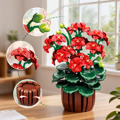 CUBIMANA geranium bonsai pot and stems create a premium display