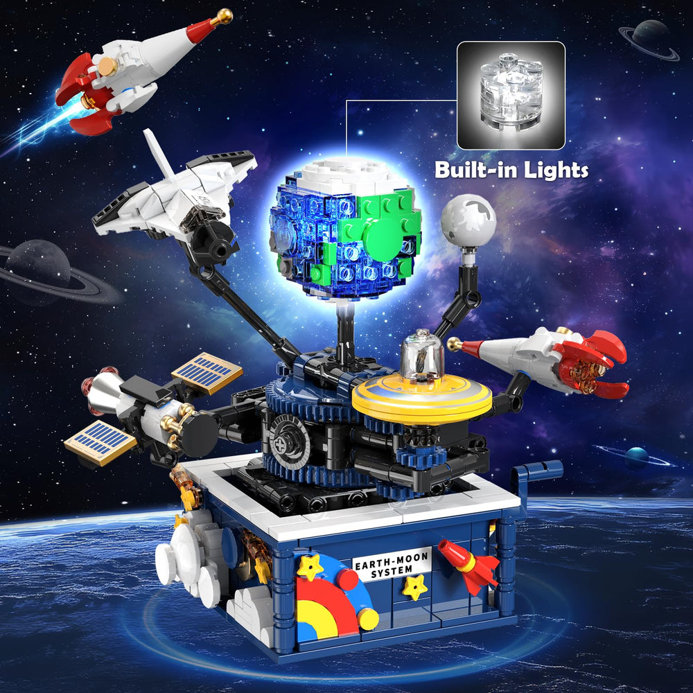 CUBIMANA glowing Earth light feature during space model play