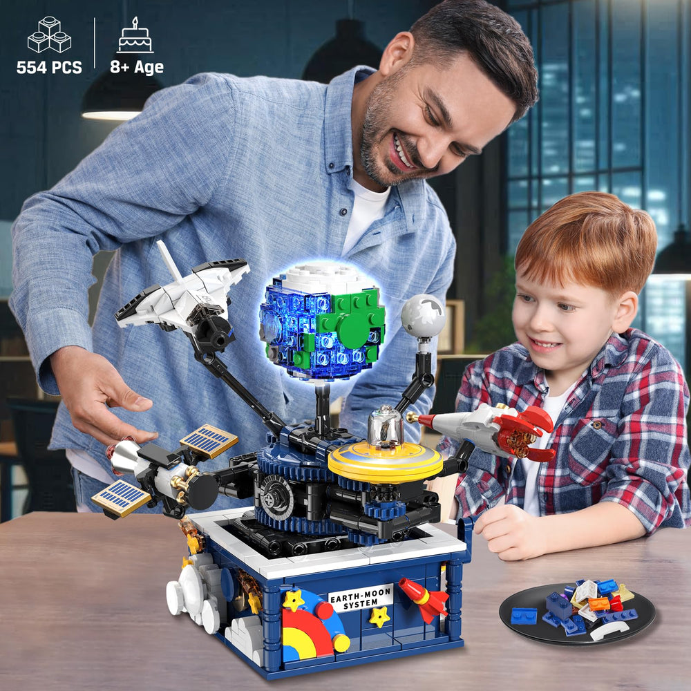CUBIMANA satellite and rocket orbit display to explore space relationships