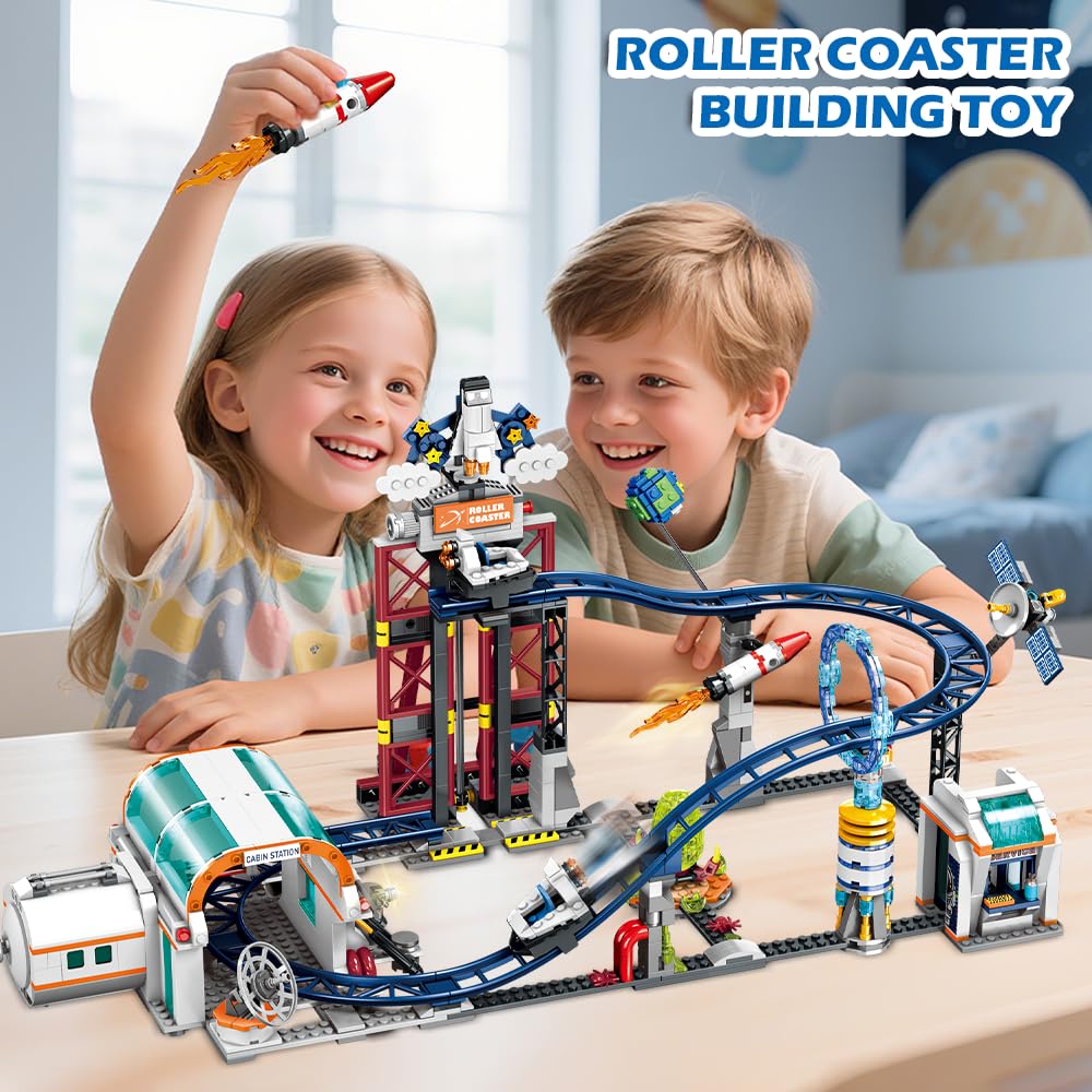 CUBIMANA Space Roller Coaster lift platform elevates cars for dramatic starts.