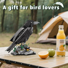 CubiMythx raven bird mini-building-set with sorted parts saves time