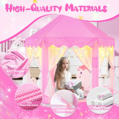 CubNbud castle playhouse pink interior supports imaginative stories