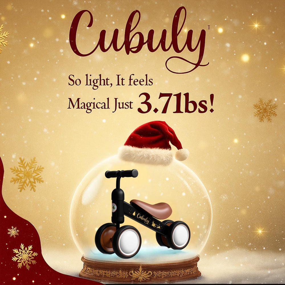 Limited Christmas edition Cubuly bike boosts festive playtime and photos.