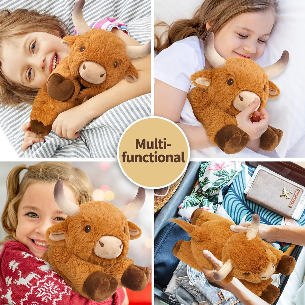 Cuckool Bull plush relaxing moment after activity