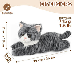 Cuckool coolable cat plush in freezer bag for cooling moments.