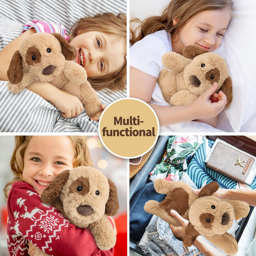 Cuckool dog plush gift packaging with an adoption certificate.