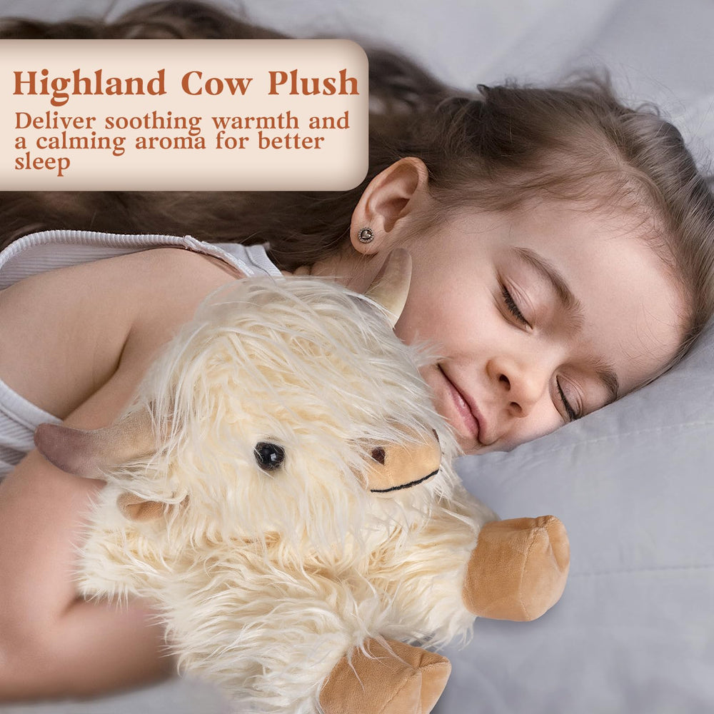 Cuckool Highland Cow Plush packaging with adoption certificate and naming option