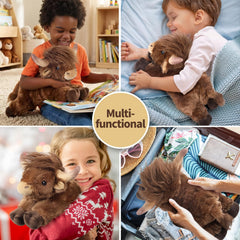 Cuckool Highland Cow plush soft shaggy fur for comforting touch