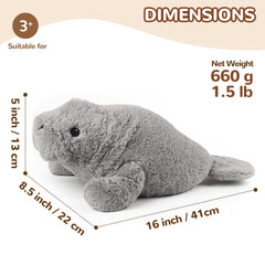 Cuckool manatee gift set with adoption certificate for a personal touch.