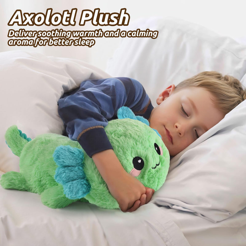 Cuckool Mint Axolotl plush bedtime-snuggle supports calm evenings for kids