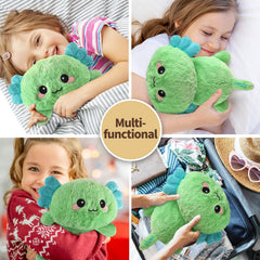 Cuckool Mint Axolotl plush cordless-design enables safe, portable warmth anywhere