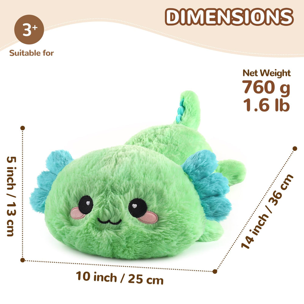 Cuckool Mint Axolotl plush freeze-cooling provides refreshing relief after activity