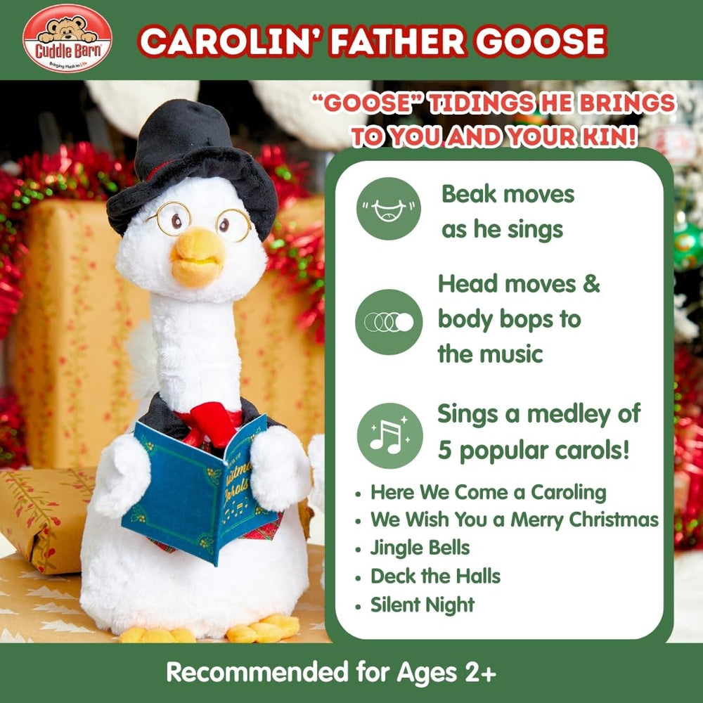 Cuddle Barn Carolin' Father Goose moves and sings with animation