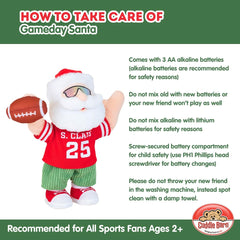 Cuddle Barn Gameday Santa makes a perfect gag gift for fans