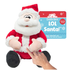 Cuddle Barn LOL Santa singing Jingle Bells for festive playtime.