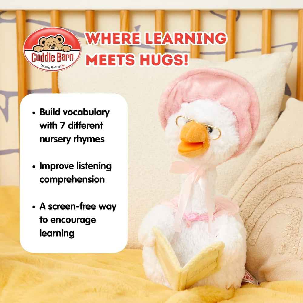 Cuddle Barn Mother Goose animation brings a gentle bedtime storytelling moment.