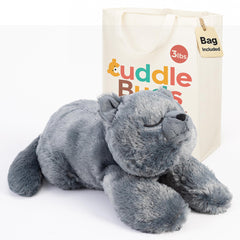 Cuddle Buds weighted cat 20in full view offers calming companionship.