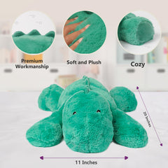 Cuddle Buds weighted dinosaur closeup—luxuriously soft texture you can cuddle.