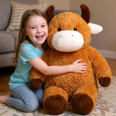 Cudhug Highland cow stuffed animal makes a memorable gift for animal lovers.