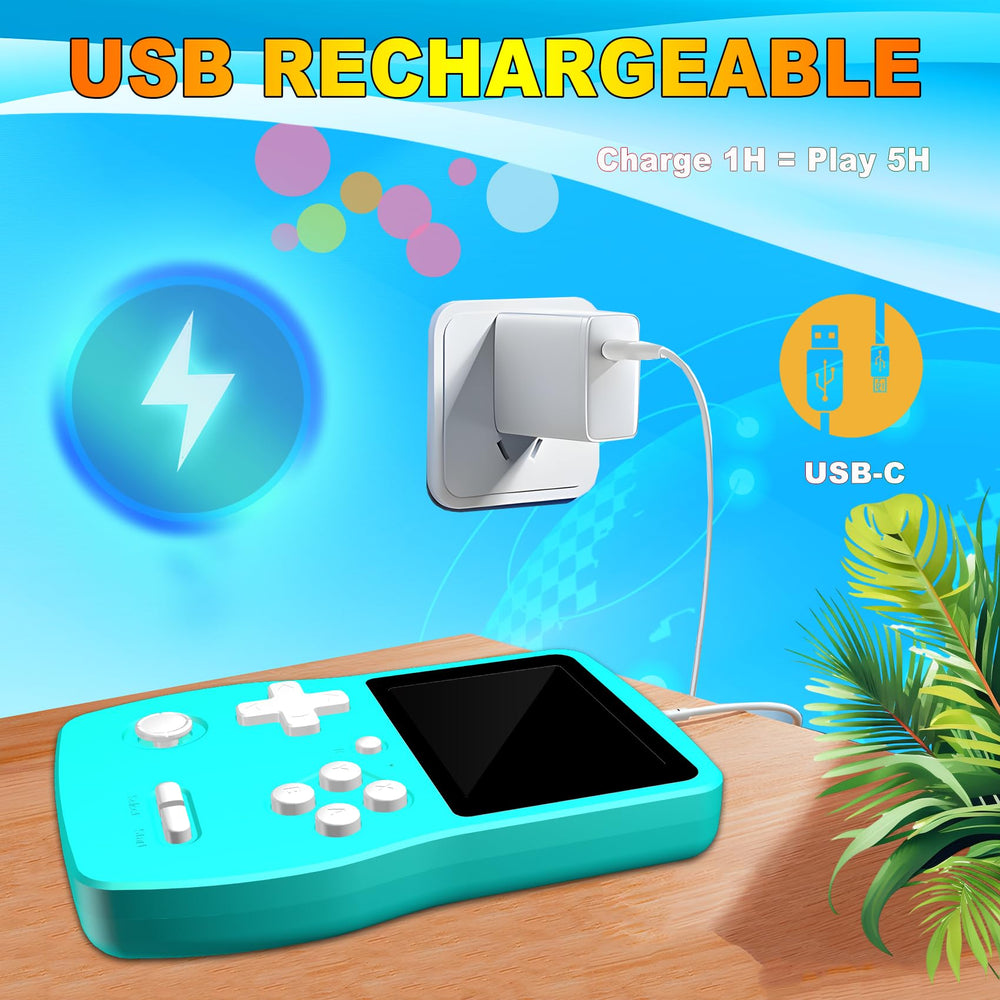 CULAGEiMi handheld with 139 built-in games for varied play