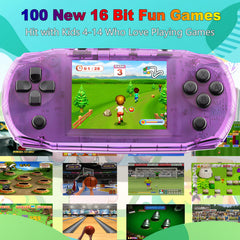 CULAGEiMi handheld console purple back view showcasing compact travel-friendly design