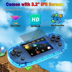 CULAGEiMi handheld console with transparent shell and fingerprint resistance.