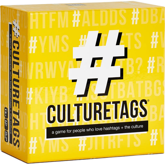 CultureTags card game set on a table for a lively family night.