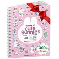 Cupkin Bunny Sticker Book cover for imaginative play and travel fun.