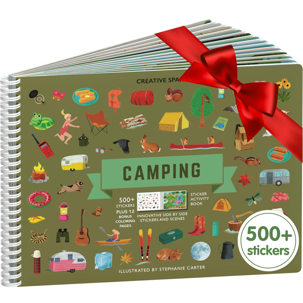 Cupkin Camping Sticker Book cover inviting outdoor imaginative play.