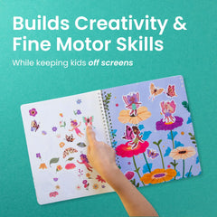 Cupkin eight fairies coloring pages paired with stickers to fuel imagination during coloring sessions.