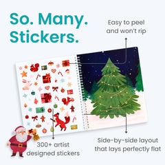 Cupkin lay-flat pages facilitate easy sticker placement during playtime.