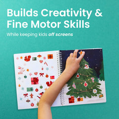 Cupkin sticker sheets spread with 300+ holiday stickers for quick scene play.